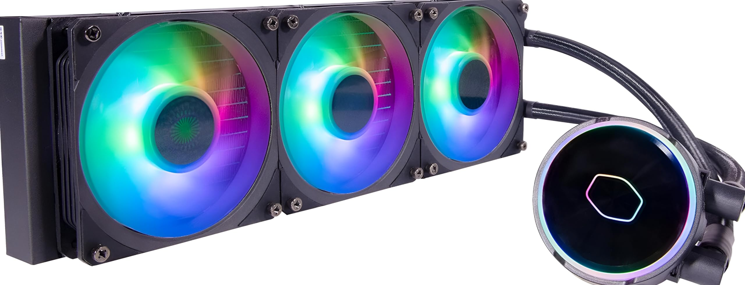 Cooler Master MasterLiquid PL360 FLUX ARGB CPU Liquid Cooler - Black Cooler Master MasterLiquid PL360 FLUX ARGB CPU Liquid Cooler - Black